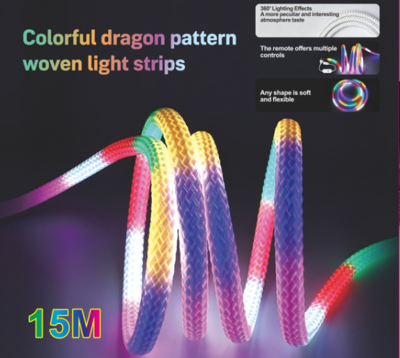 Mains strip / rope light kit — 220V-8053-15M