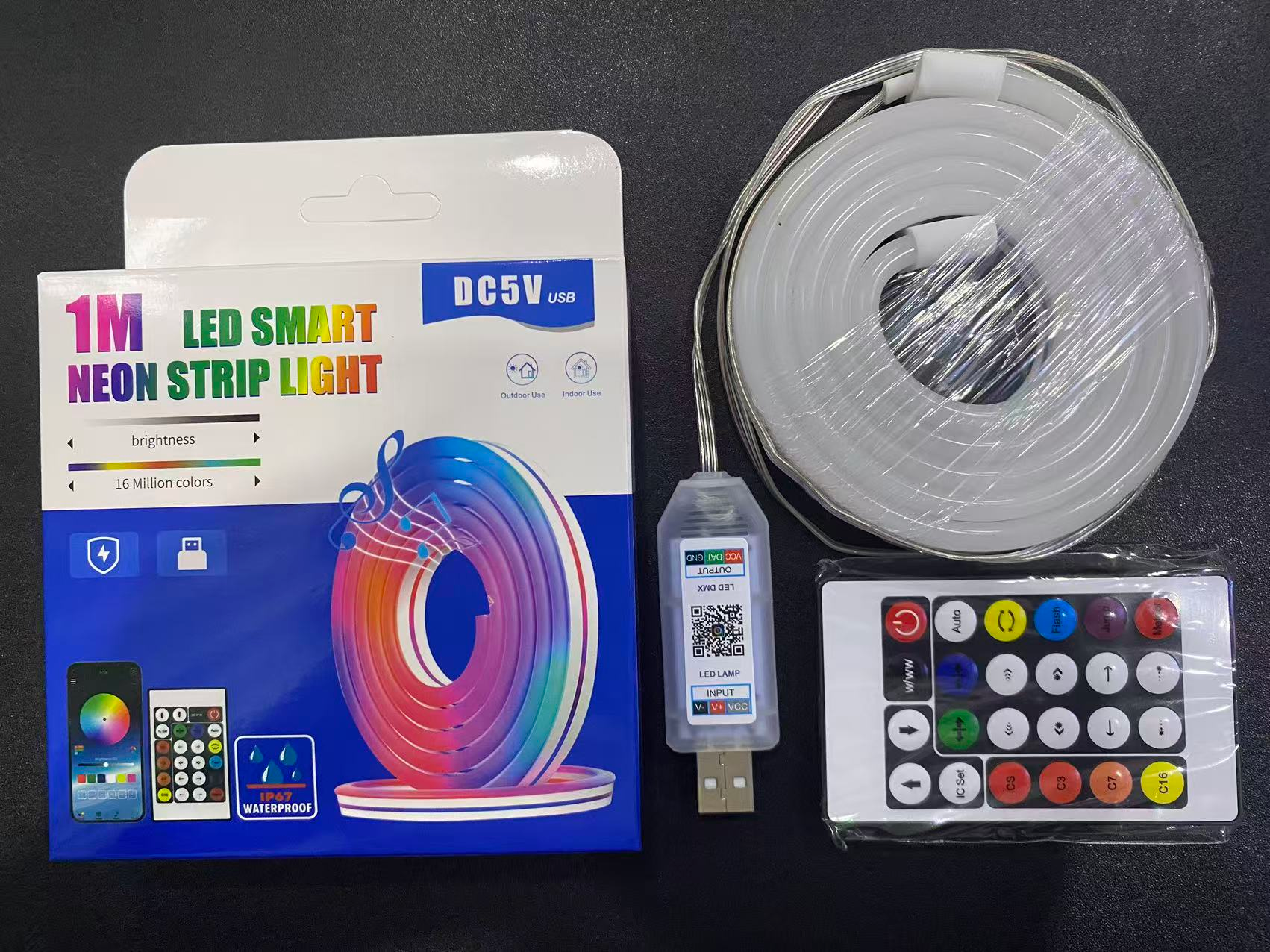 Flexible neon strip kit — 5V-2023A-1M