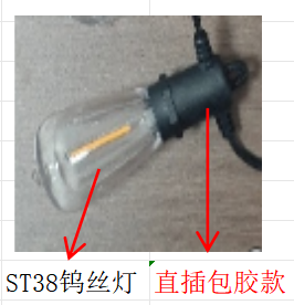 Festoon lights and socket strings — XB-2610-5M-10L