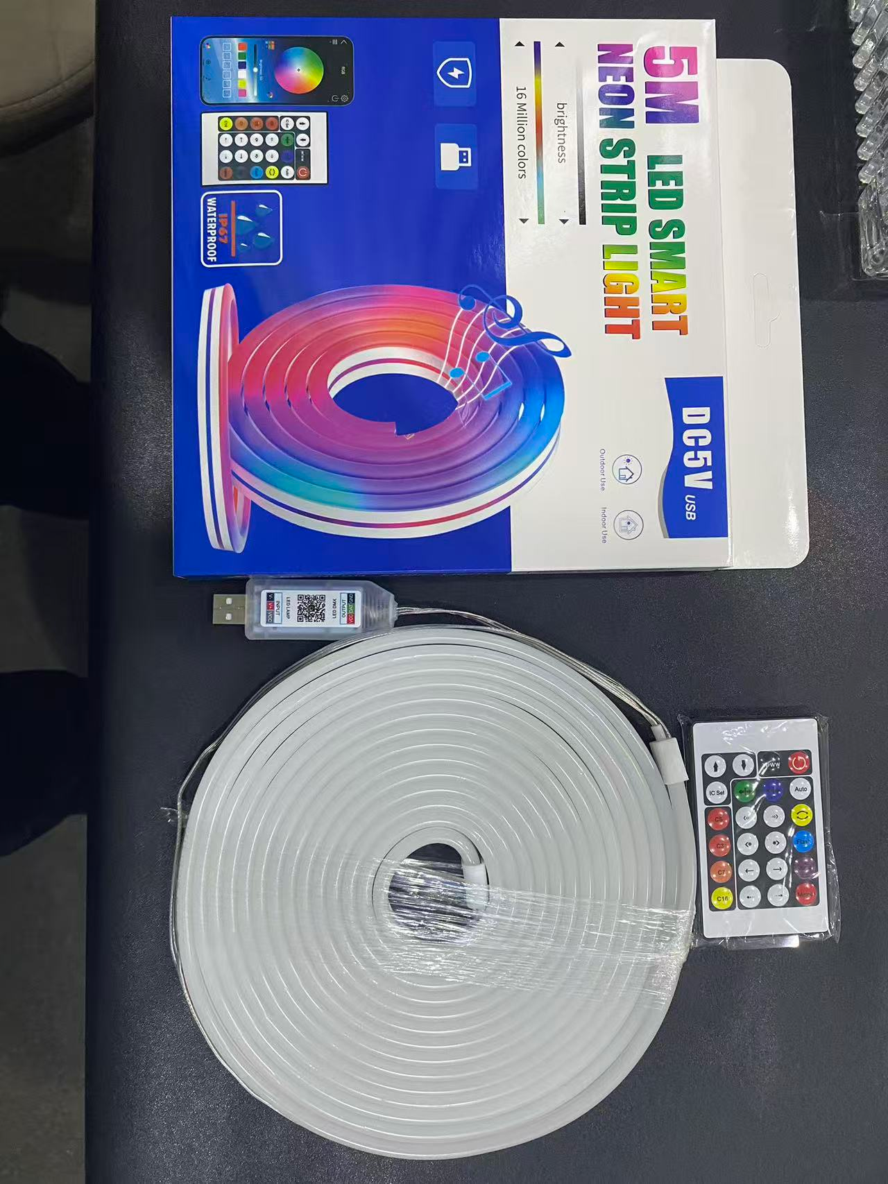 Flexible neon strip kit — 5V-2023A-5M