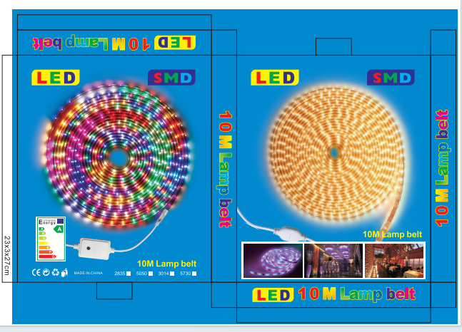 Mains strip / rope light kit — 220V-48L-A8001-5M