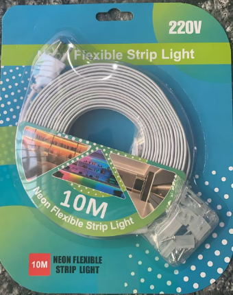 Mains strip / rope light kit — 220V-36L-10M