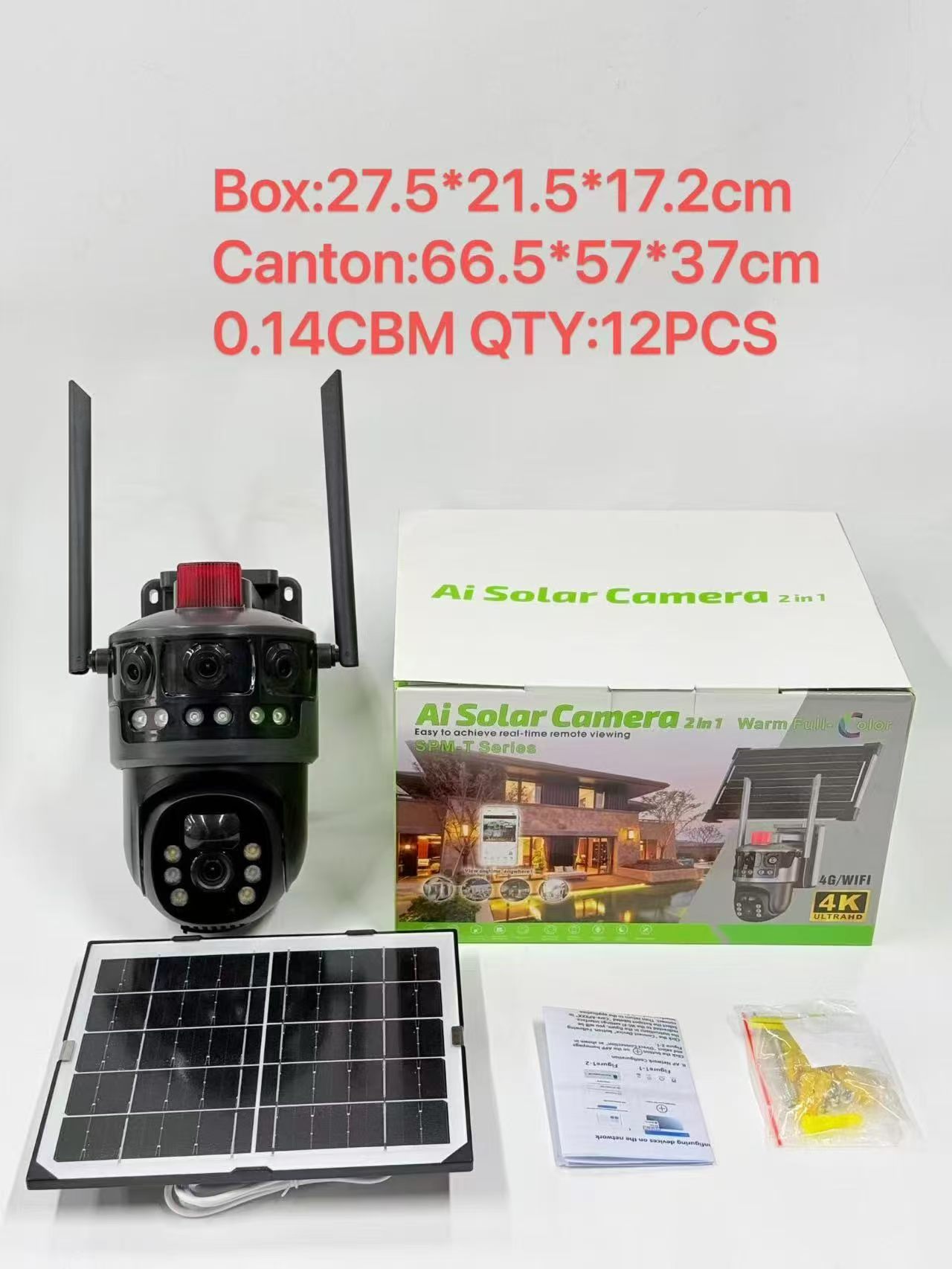 Camera and solar-panel boxed set