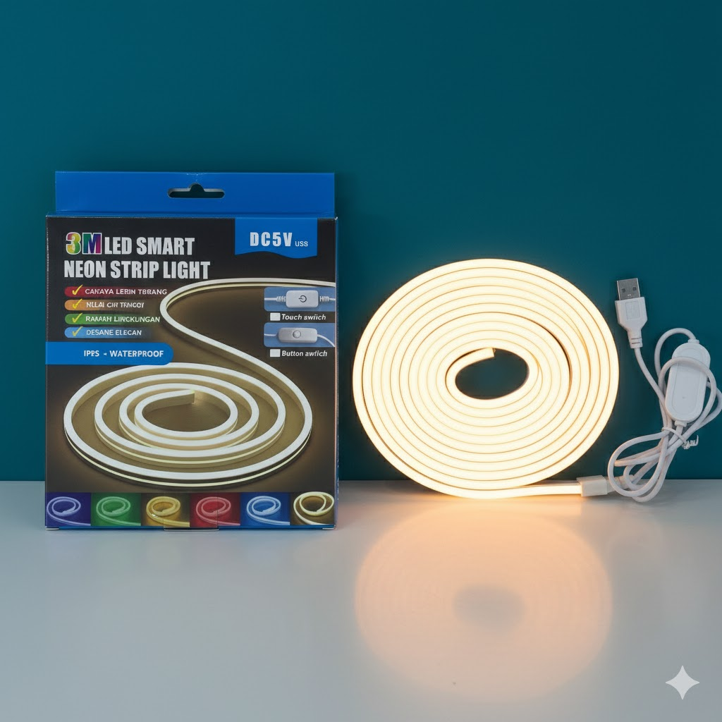 Neon-style strip kit with USB lead