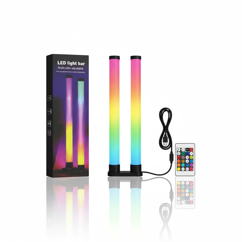 Twin RGB light bars with remote