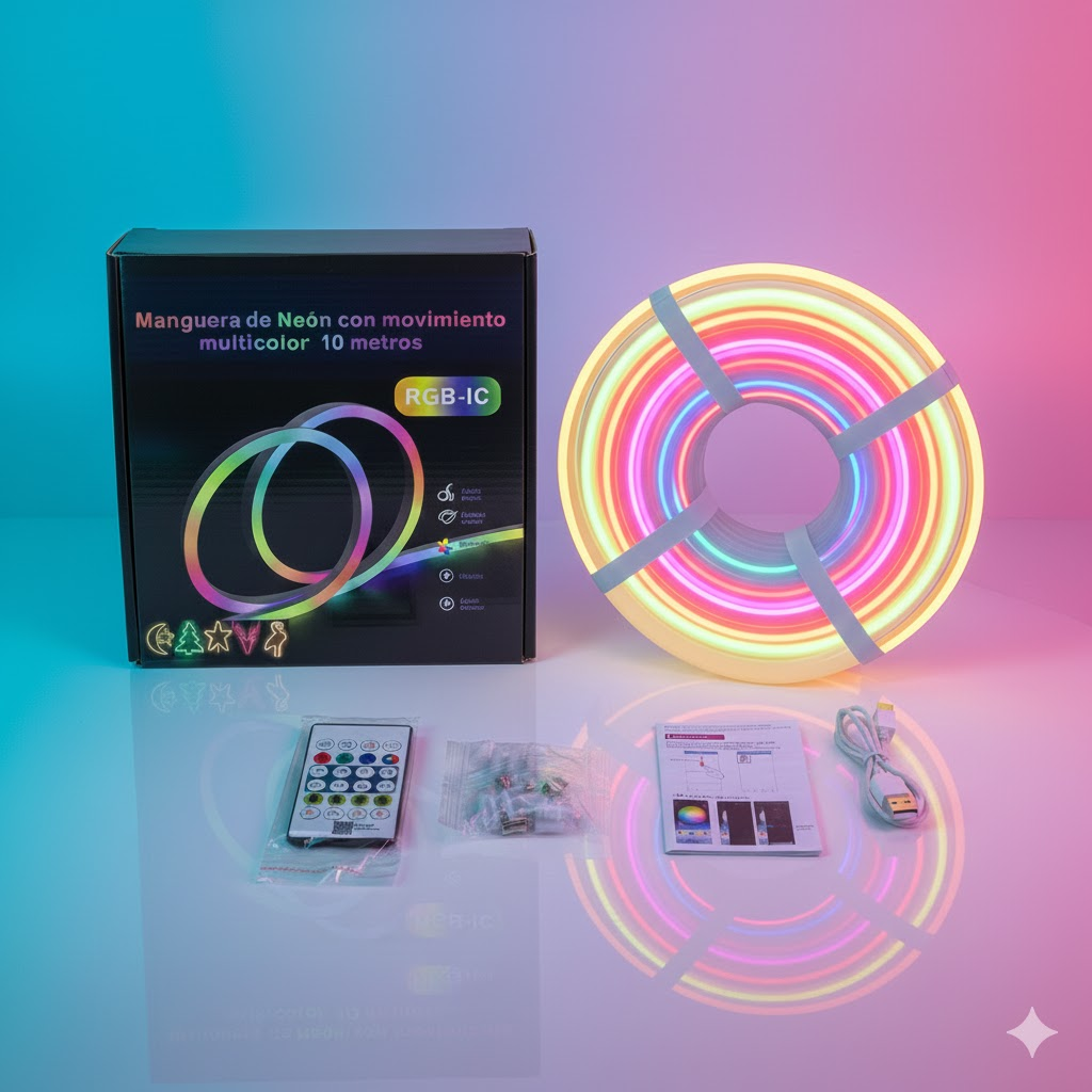 Glowing RGB-IC neon-style kit