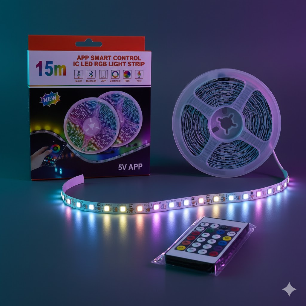 App-control LED strip kit