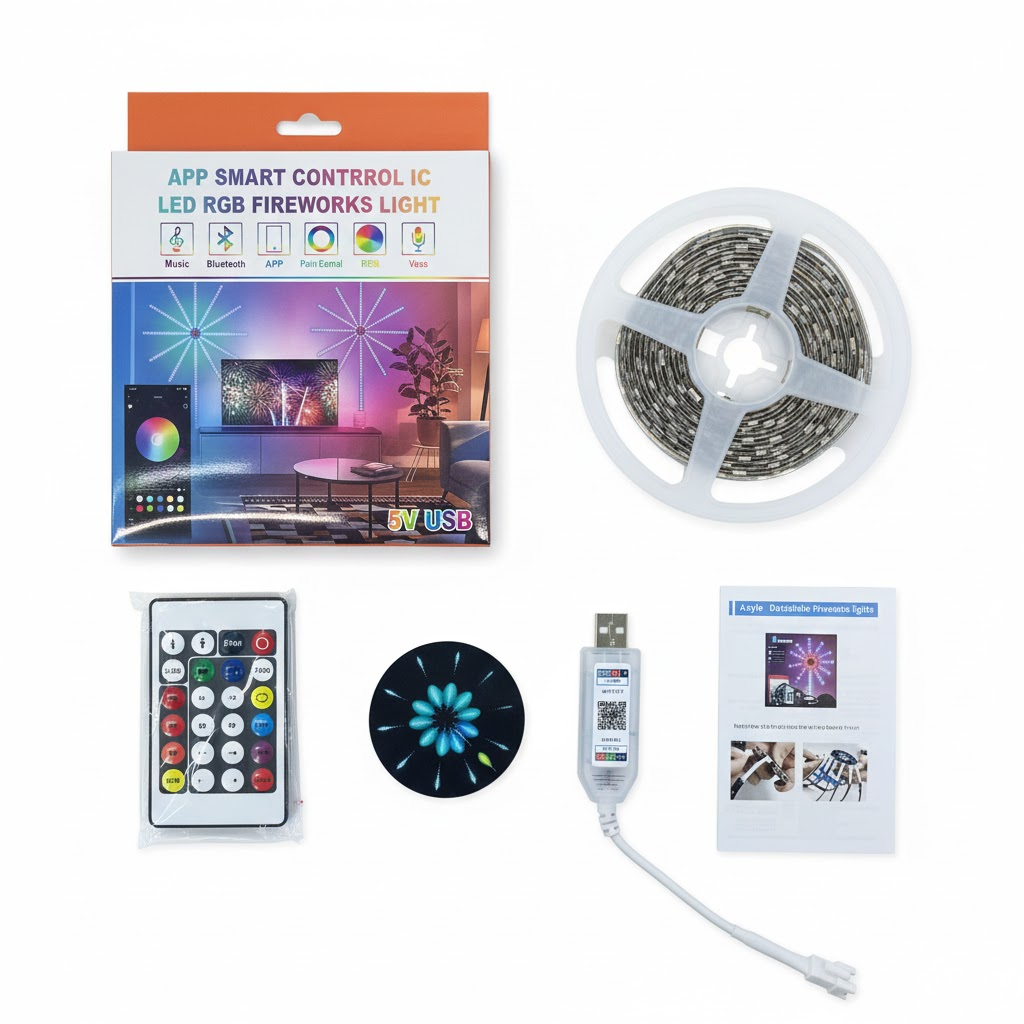 LED strip kit and accessory layout