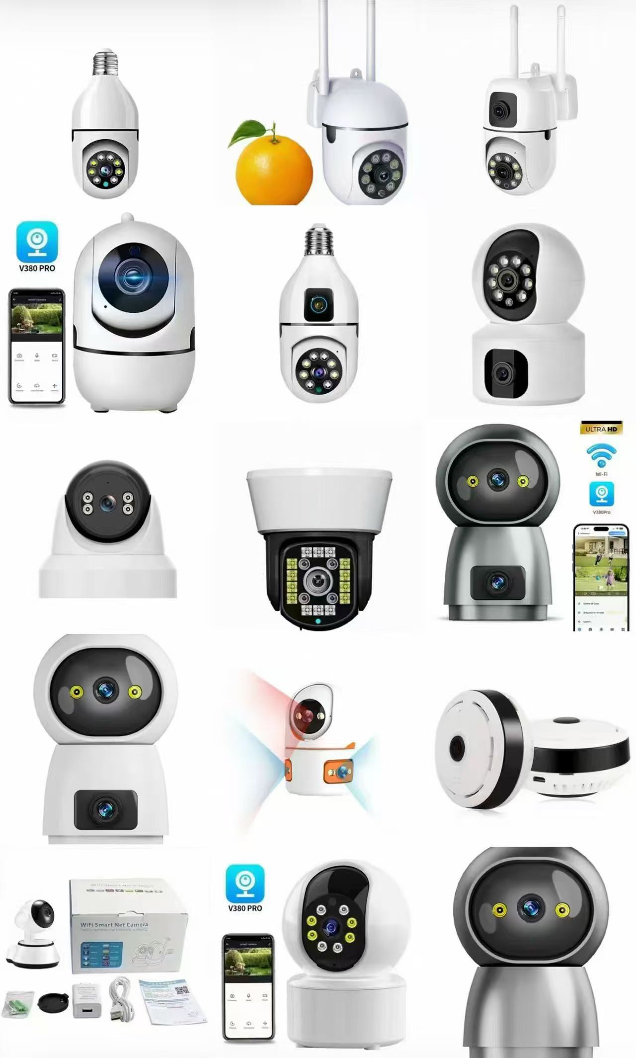 Indoor and bulb-style camera overview