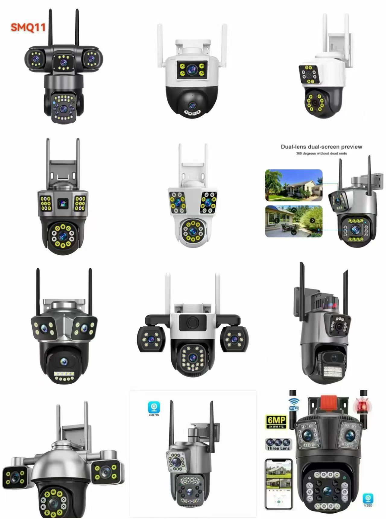 Multi-module outdoor camera overview