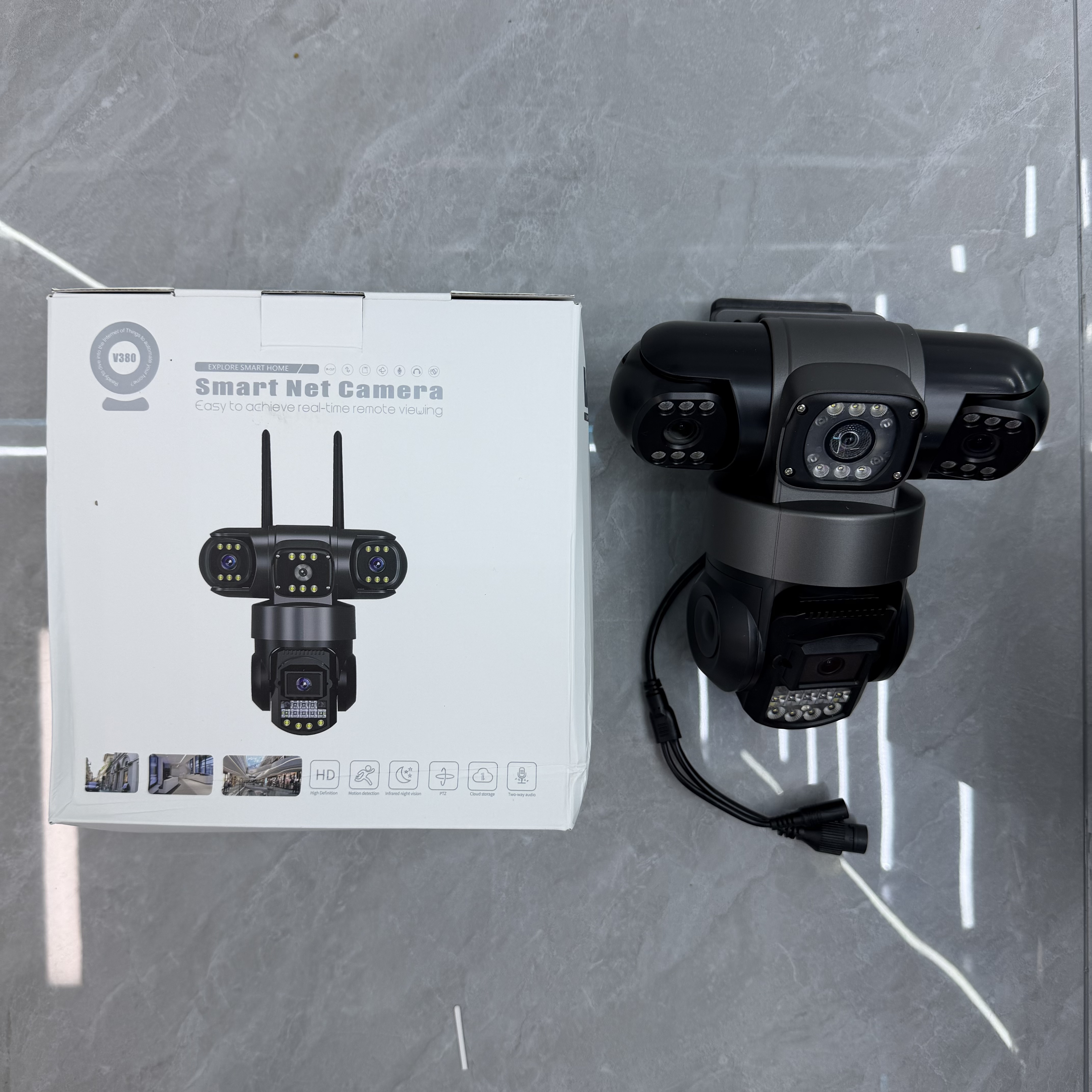 Multi-module camera and retail box