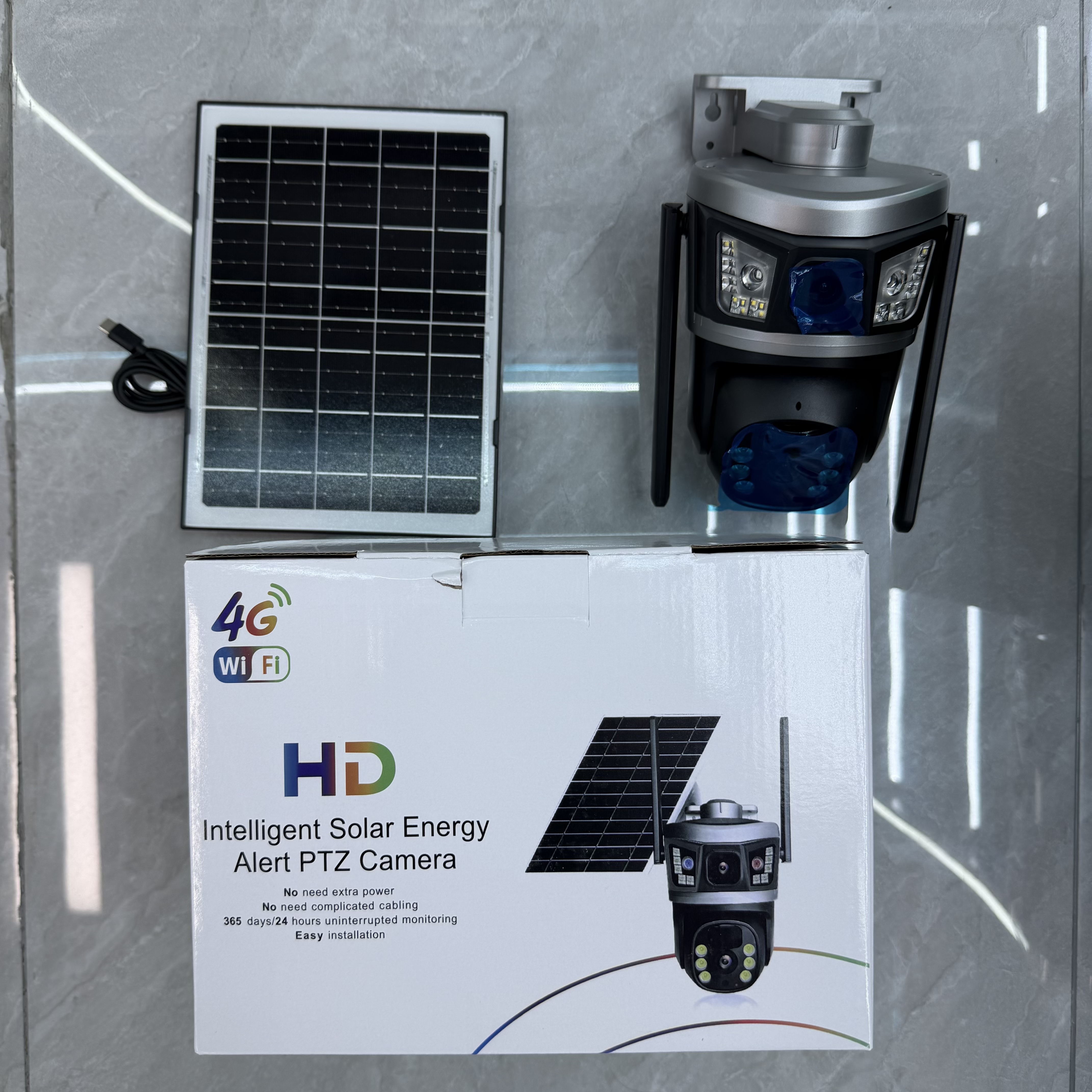Silver camera kit with protected modules