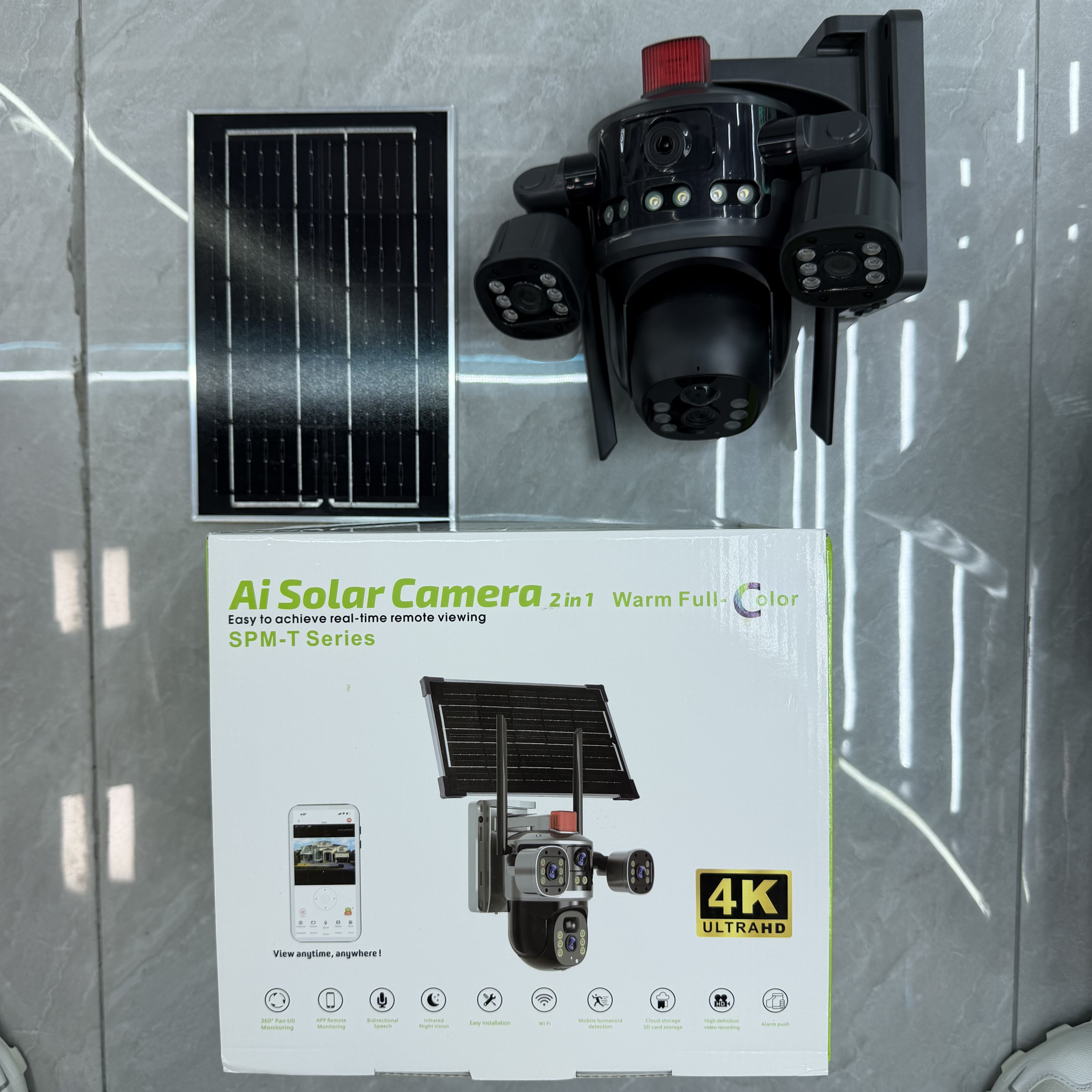 Solar camera and SPM-T retail box